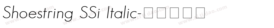 Shoestring SSi Italic字体转换